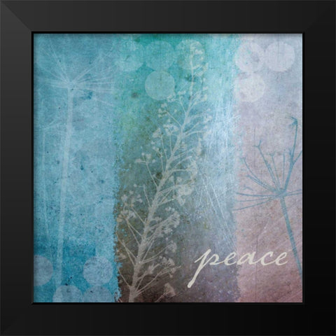 Ethereal Inspirational Square I Black Modern Wood Framed Art Print by Wild Apple Portfolio