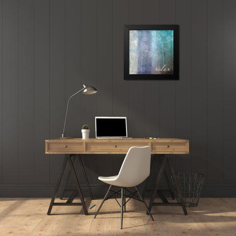 Ethereal Inspirational Square II Black Modern Wood Framed Art Print by Wild Apple Portfolio