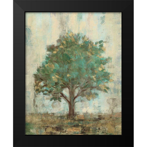 Verdi Trees I Black Modern Wood Framed Art Print by Vassileva, Silvia