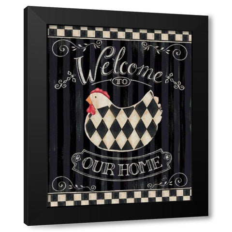 Casual Country II Black Modern Wood Framed Art Print by Brissonnet, Daphne