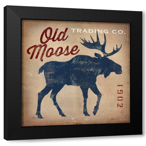 Old Moose Trading Co.Tan Black Modern Wood Framed Art Print by Fowler, Ryan