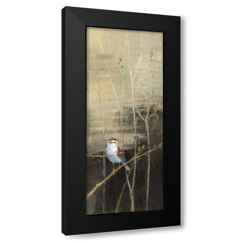 Sparrows at Dusk I Black Modern Wood Framed Art Print with Double Matting by Tillmon, Avery