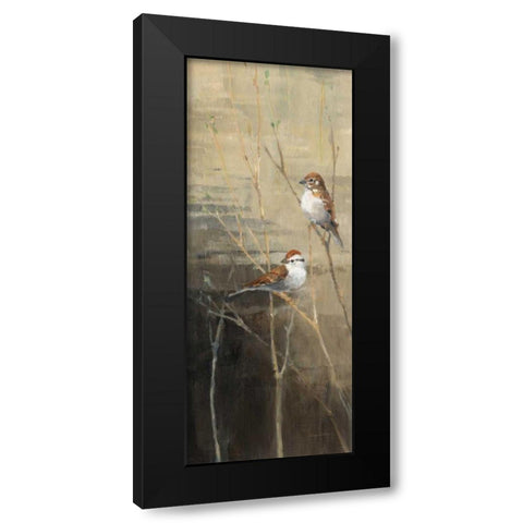 Sparrows at Dusk II Black Modern Wood Framed Art Print with Double Matting by Tillmon, Avery