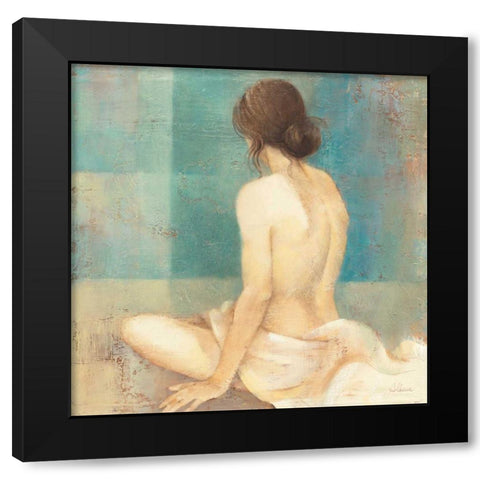 Thoughtfulness II Black Modern Wood Framed Art Print with Double Matting by Hristova, Albena