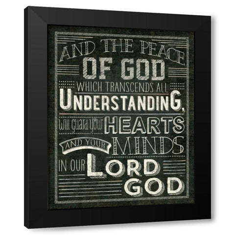 Holy Words II Black Modern Wood Framed Art Print with Double Matting by Pela Studio