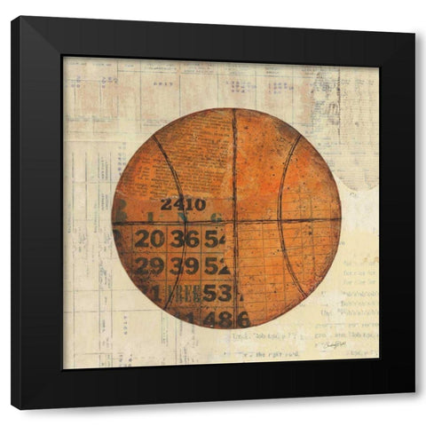 Play Ball IV Black Modern Wood Framed Art Print with Double Matting by Prahl, Courtney