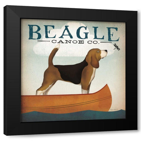 Beagle Canoe Co Black Modern Wood Framed Art Print by Fowler, Ryan