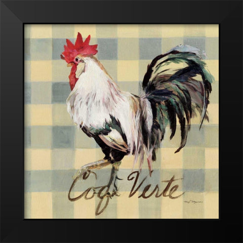 Coq Verte Black Modern Wood Framed Art Print by Hageman, Marilyn