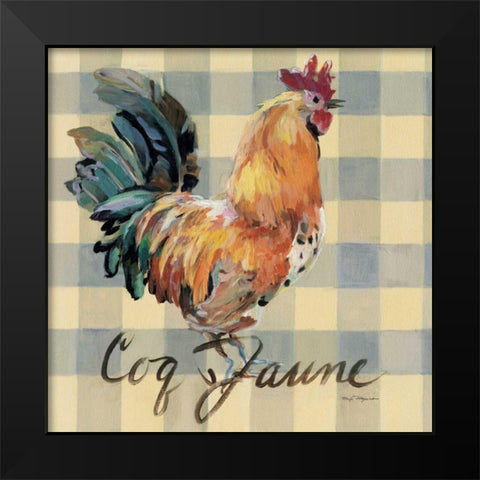 Coq Jaune Black Modern Wood Framed Art Print by Hageman, Marilyn