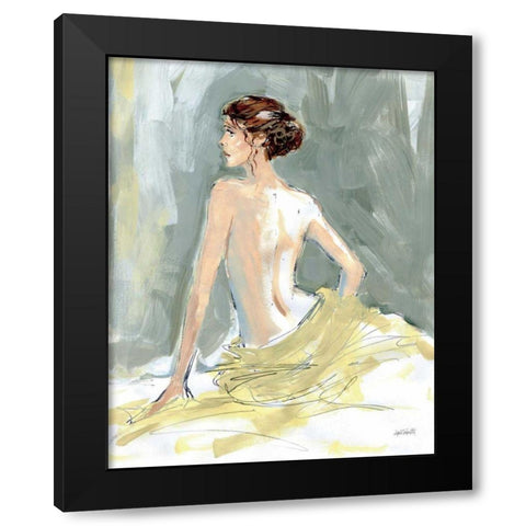 Nude II Black Modern Wood Framed Art Print by Tavoletti, Anne