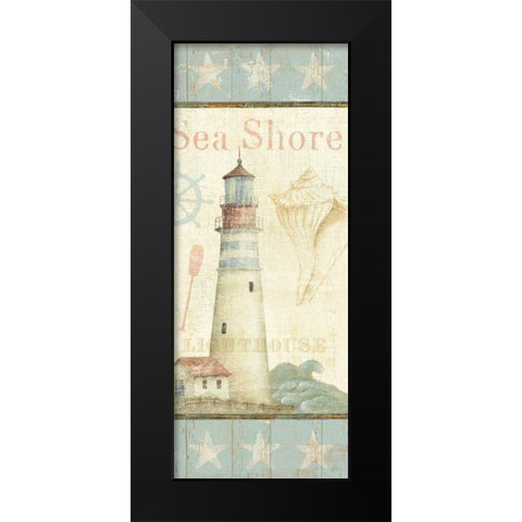 Coastal Shells I Black Modern Wood Framed Art Print by Brissonnet, Daphne