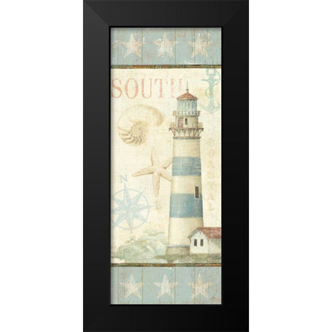 Coastal Shells II Black Modern Wood Framed Art Print by Brissonnet, Daphne