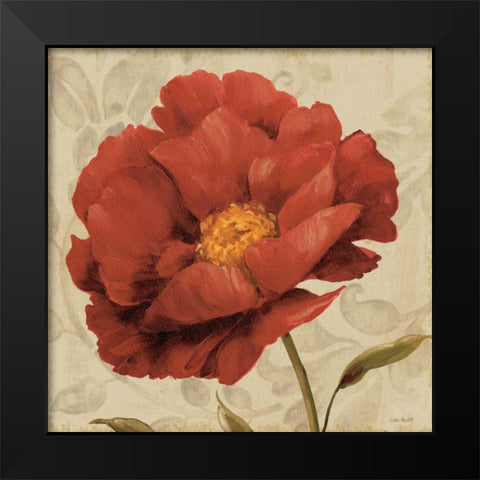 Floral Romance I C Black Modern Wood Framed Art Print by Audit, Lisa