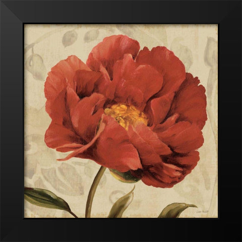 Floral Romance II C Black Modern Wood Framed Art Print by Audit, Lisa