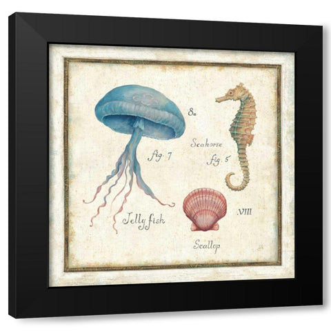 Oceanography III Black Modern Wood Framed Art Print with Double Matting by Brissonnet, Daphne