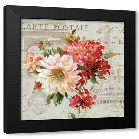 PS Je Taime Light I Black Modern Wood Framed Art Print with Double Matting by Audit, Lisa