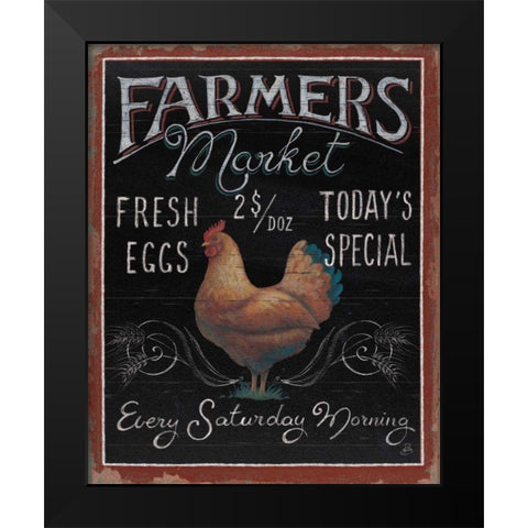 Farmers Market I Black Modern Wood Framed Art Print by Brissonnet, Daphne