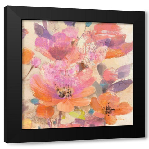 Vibrant Crop II Black Modern Wood Framed Art Print by Hristova, Albena