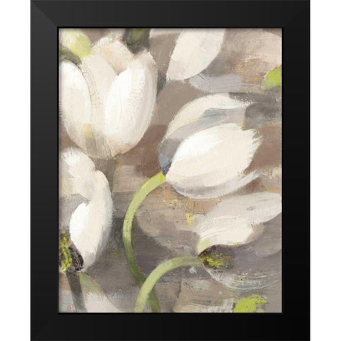 Tulip Delight II Black Modern Wood Framed Art Print by Hristova, Albena