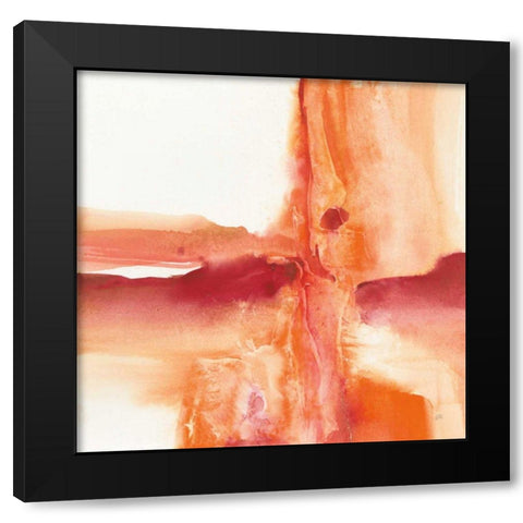 Inner Glow III Black Modern Wood Framed Art Print with Double Matting by Paschke, Chris