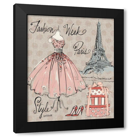 Fashion Week III Black Modern Wood Framed Art Print with Double Matting by Tavoletti, Anne