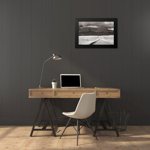 Crossroads Crop Black Modern Wood Framed Art Print by Majchrowicz, Alan