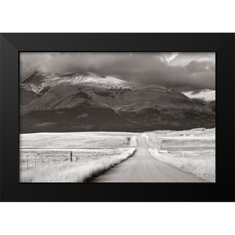 Crossroads Crop Black Modern Wood Framed Art Print by Majchrowicz, Alan