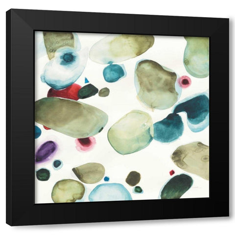 What if III Black Modern Wood Framed Art Print with Double Matting by Novak, Shirley