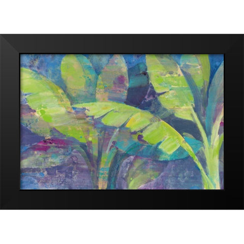 Bermuda Palms Black Modern Wood Framed Art Print by Hristova, Albena
