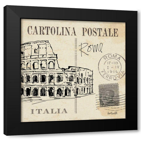 Postcard Sketches IV Black Modern Wood Framed Art Print by Tavoletti, Anne