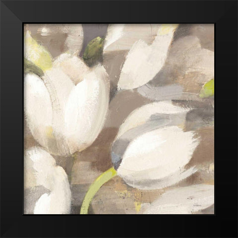 Tulip Delight II Crop Black Modern Wood Framed Art Print by Hristova, Albena
