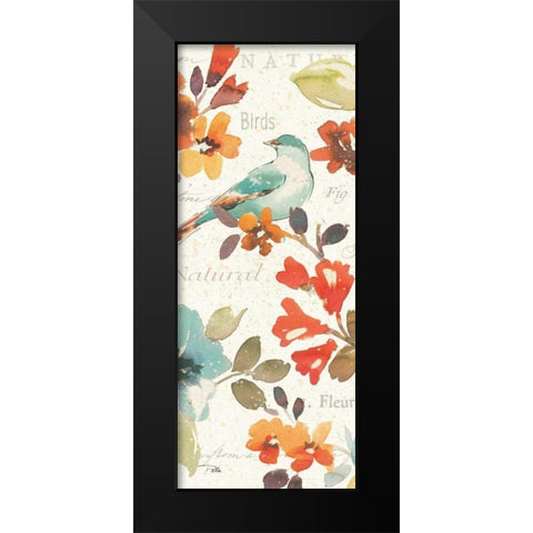 Natures Palette Panel II Black Modern Wood Framed Art Print by Pela