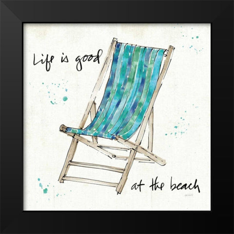 Beach Divas VII Black Modern Wood Framed Art Print by Tavoletti, Anne