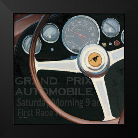 RPM I with Words Black Modern Wood Framed Art Print by Fabiano, Marco