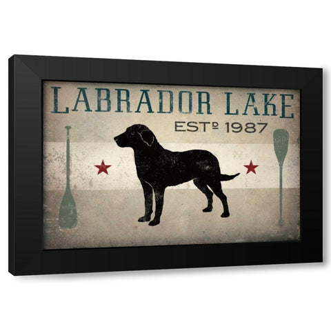 Labrador Lake Black Modern Wood Framed Art Print by Fowler, Ryan