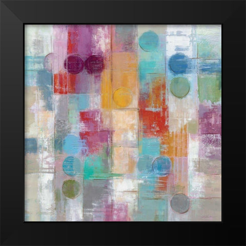 Summer Rain Black Modern Wood Framed Art Print by Vassileva, Silvia