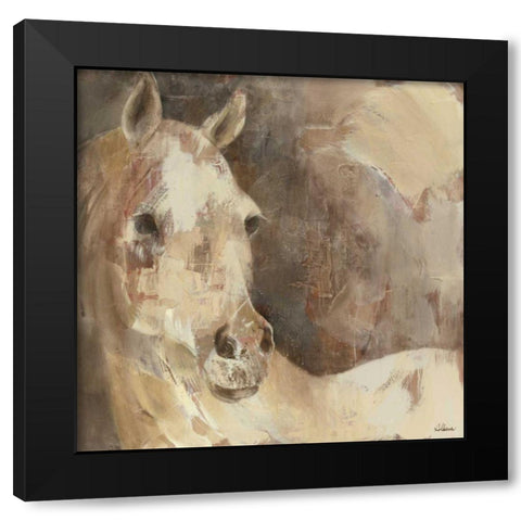 Jasmine Black Modern Wood Framed Art Print by Hristova, Albena