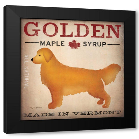 Golden Dog at Show Black Modern Wood Framed Art Print with Double Matting by Fowler, Ryan