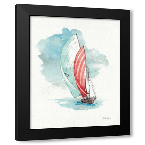 In the Moment I Black Modern Wood Framed Art Print by Audit, Lisa