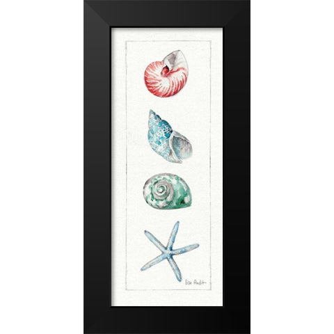 Sea Finds IV Black Modern Wood Framed Art Print by Audit, Lisa