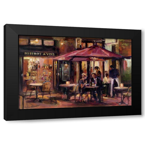 Bistrot A Vins Black Modern Wood Framed Art Print with Double Matting by Hageman, Marilyn