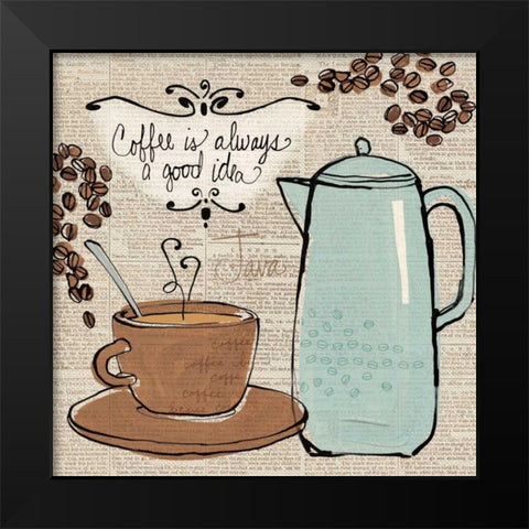 Fresh Roast II Black Modern Wood Framed Art Print by Tavoletti, Anne