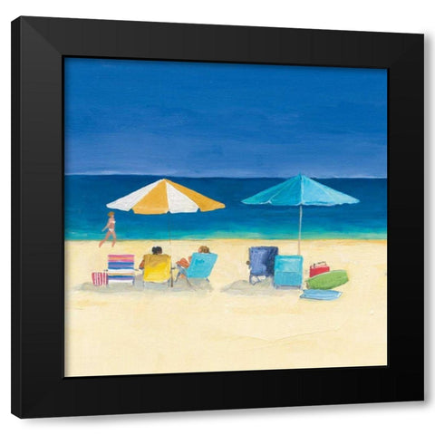 Day at the Beach Sq III Black Modern Wood Framed Art Print with Double Matting by Tillmon, Avery