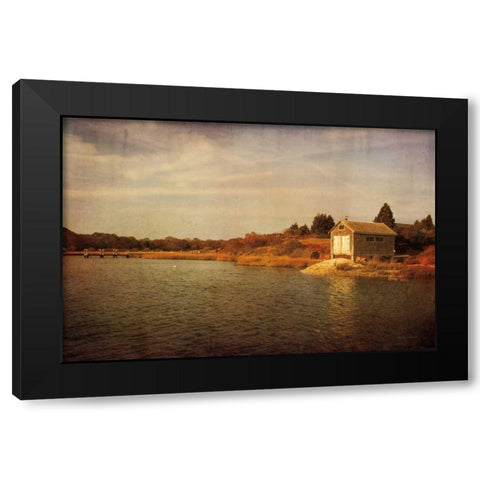 Quitsa Fishing Shack Black Modern Wood Framed Art Print by Gendreau, Katherine