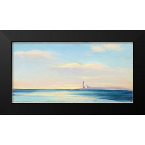 Dawn Beacon Black Modern Wood Framed Art Print by Purinton, Julia