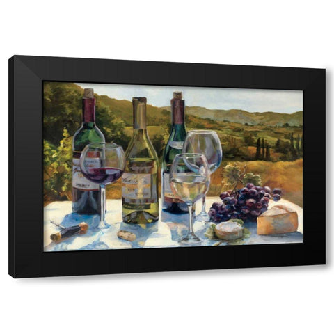 A Wine Tasting Black Modern Wood Framed Art Print with Double Matting by Hageman, Marilyn