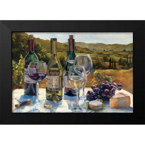 A Wine Tasting Black Modern Wood Framed Art Print by Hageman, Marilyn