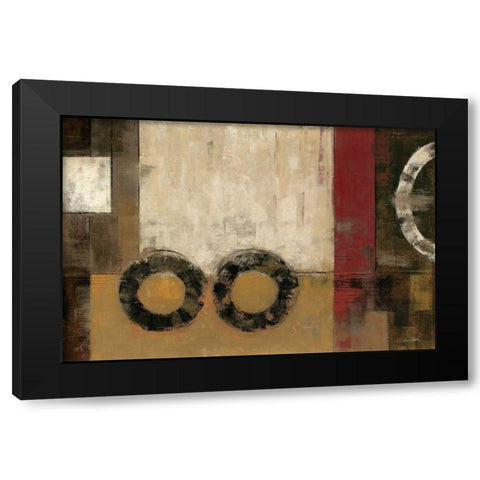 Intermission Spice Black Modern Wood Framed Art Print with Double Matting by Vassileva, Silvia