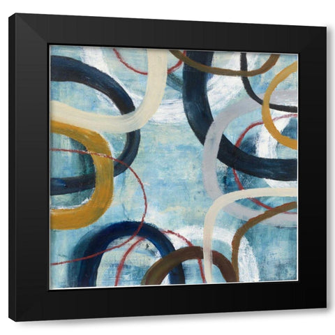 Dwell I Black Modern Wood Framed Art Print with Double Matting by Warrick, Cheryl
