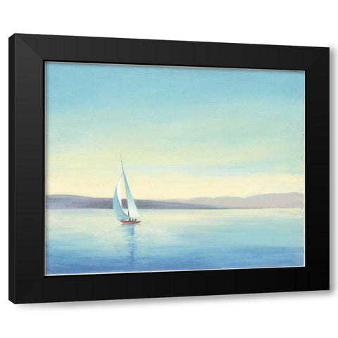 Heading Home Black Modern Wood Framed Art Print with Double Matting by Purinton, Julia